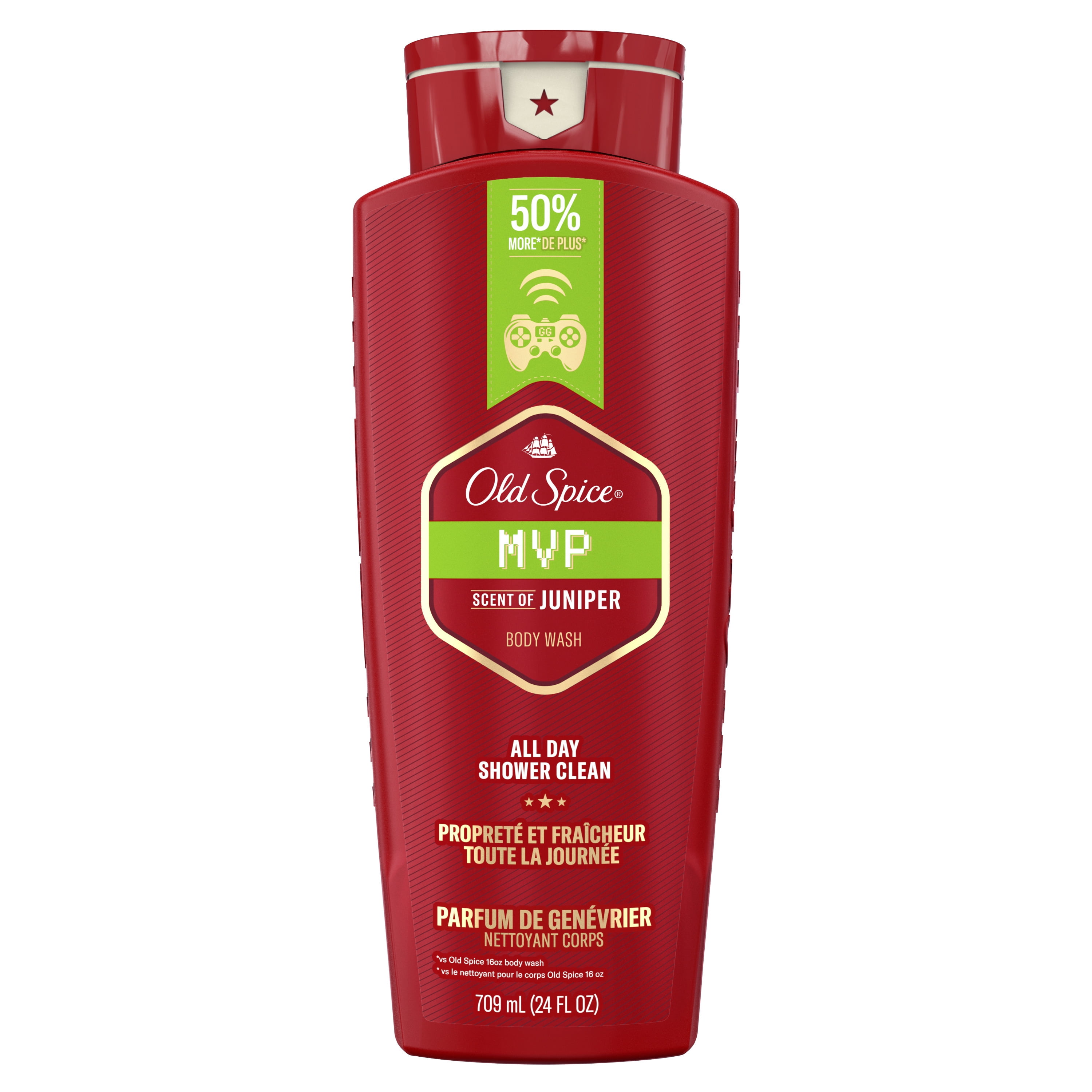 Old Spice Body Wash for Men, MVP Scent, for All Skin Types, 24 oz