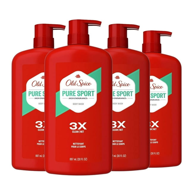 Old Spice Body Wash for Men, Pure Sport Scent, High Endurance, 30 Fluid