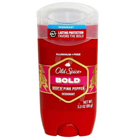 Old Spice Bold Aluminum Free Deodorant Scent of Pink Pepper 3oz / 85g