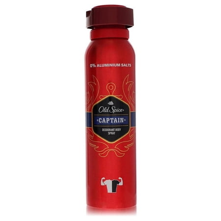 Old Spice Captain by Old Spice Deodorant Spray 5 oz for Men Pack of 3