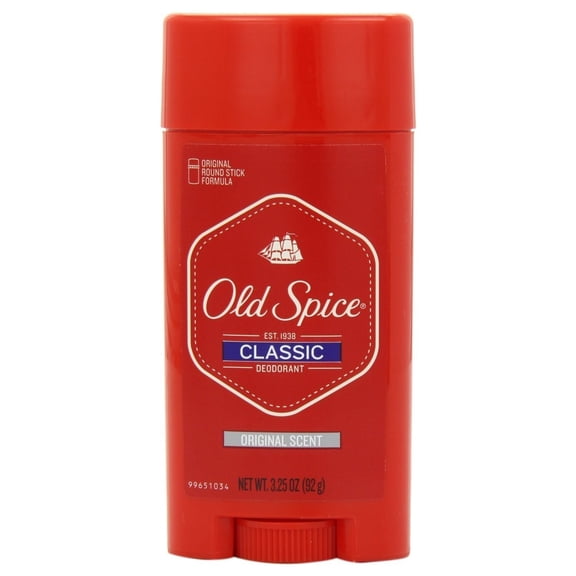 Old Spice Classic Deodorant Stick, Original 3.25 oz