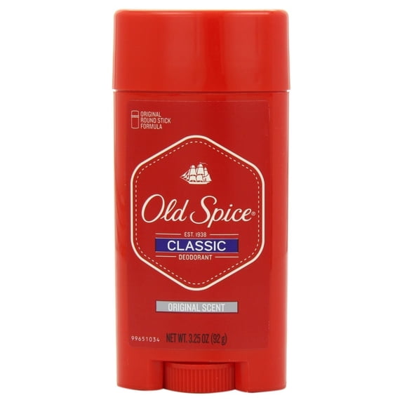 Old Spice Classic Deodorant Stick, Original 3.25 oz