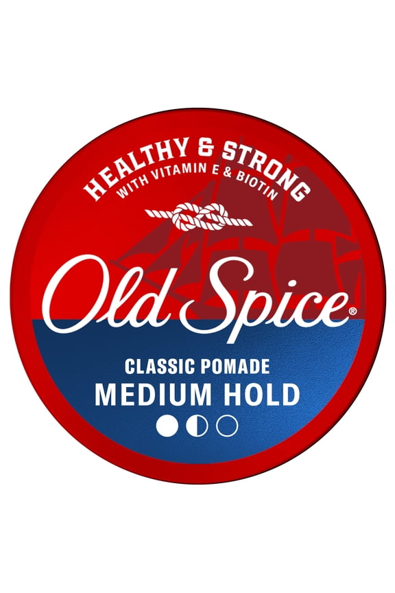 Classic Pomade for Men, Healthy and Strong with Vitamin E and Biotin, Men's Hair Styling Pomade, Medium Hold, Matte Finish, 2.22 oz