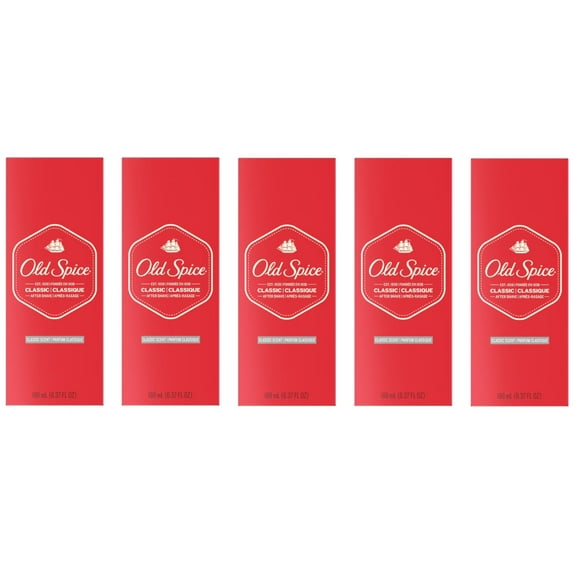 Old Spice Classic Scent After-Shave, 4.25 Fl. Oz. - Pack of 5