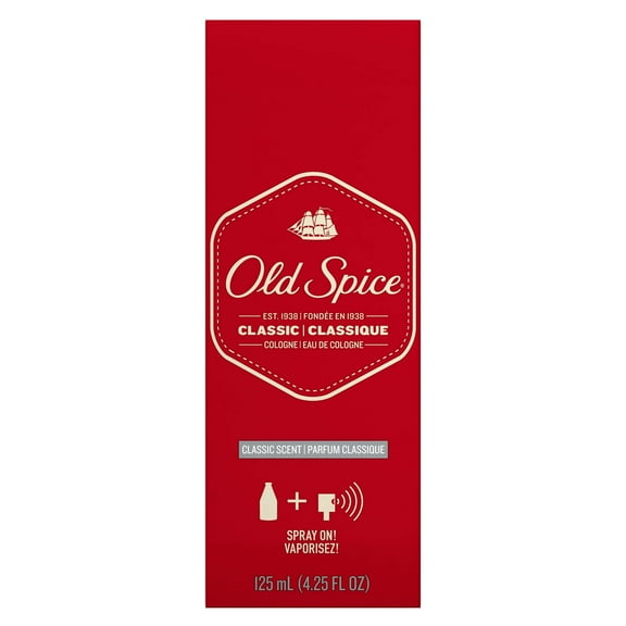 Old Spice Classic Scent Cologne For Men, 4.25 fl oz