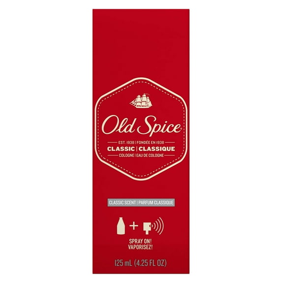 Old Spice Classic Scent Cologne For Men, 4.25 fl oz