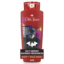 Old Spice Cleansing Body Wash for Men, 24/7 Shower Fresh with Lasting Scent, 2 in 1 Body and Face Wash, Rich Lather, Batman, Black Cherry and Nightfall Scent, 24oz