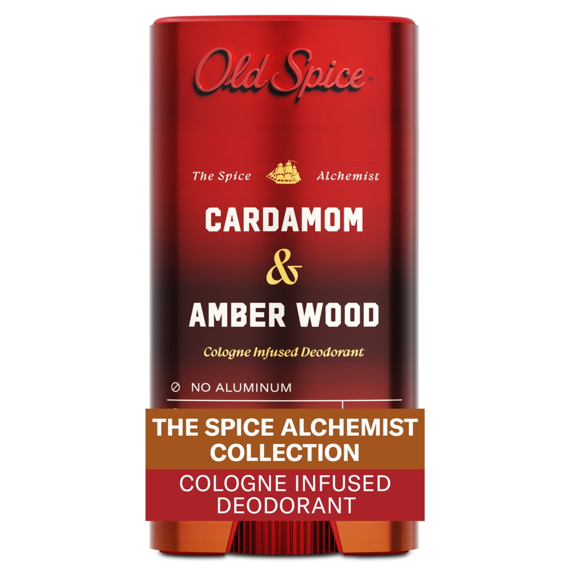 Old Spice Deodorant for Men, The Spice Alchemist Collection, Cardamom and Amber Wood, 3oz