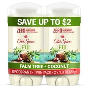 Old Spice Deodorant for Men, Aluminum Free, Invisible Solid Stick, Fiji with Palm Tree, 3.0 oz, 2 Pack