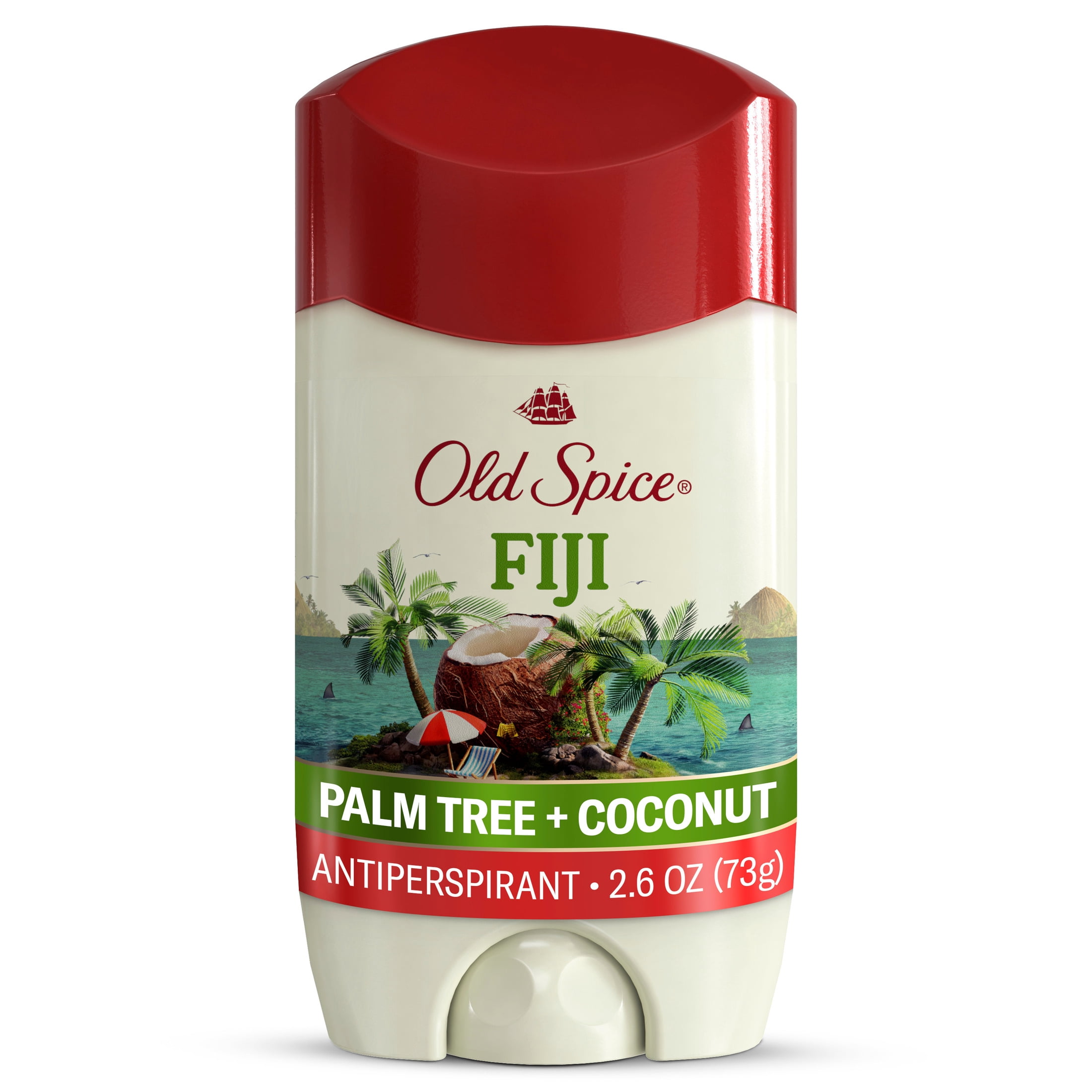 Old Spice Men's Antiperspirant & Deodorant, 24/7 Sweat Protection, Fiji with Palm Tree, 2.6 oz