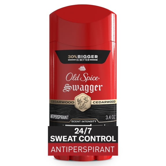 Old Spice Men's Antiperspirant Deodorant, Invisible Solid, Swagger, 3.4oz