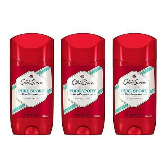 Old Spice Deodorant for Men Pure Sport Scent High Endurance 3 Ounce (Pack of 3)