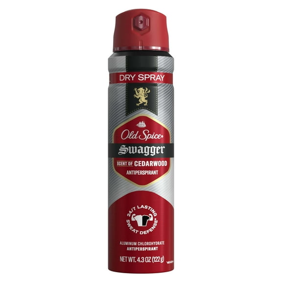 Old Spice Dry Spray, Men's Antiperspirant Deodorant Spray, Swagger, 4.3oz