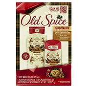 Old Spice Holidude Limited Edition Gift Set for Men - Snickerdudel Scent Body Wash & Antiperspirant, 2-Pack