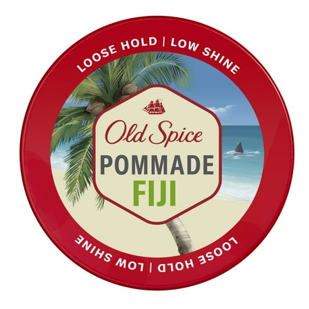 Old Spice Fiji Pomade for Men, Loose Hold, Low Shine, Men's Hair Styling Pomade, 2.22 oz