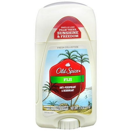 Old Spice Fresh Collection Anti-Perspirant And Deodorant Invisible Solid, Fiji, 2.6 Oz, 6 Pack