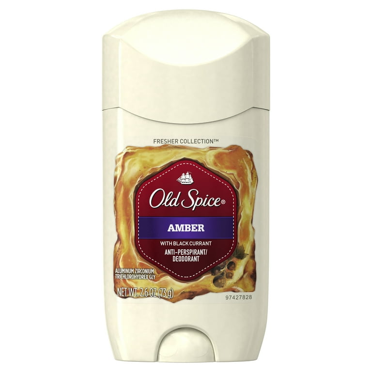 Old Spice Fresher Amber Scent Invisible Solid Antiperspirant and