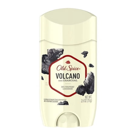 Old Spice Fresher Collection Volcano Invisible Solid Antiperspirant and Deodorant, 2.6 Oz, 2 Pack