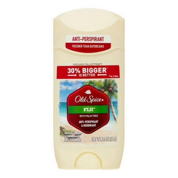 Old Spice Fresher Fiji Scent Invisible Solid 3.4oz (Pack of 14)