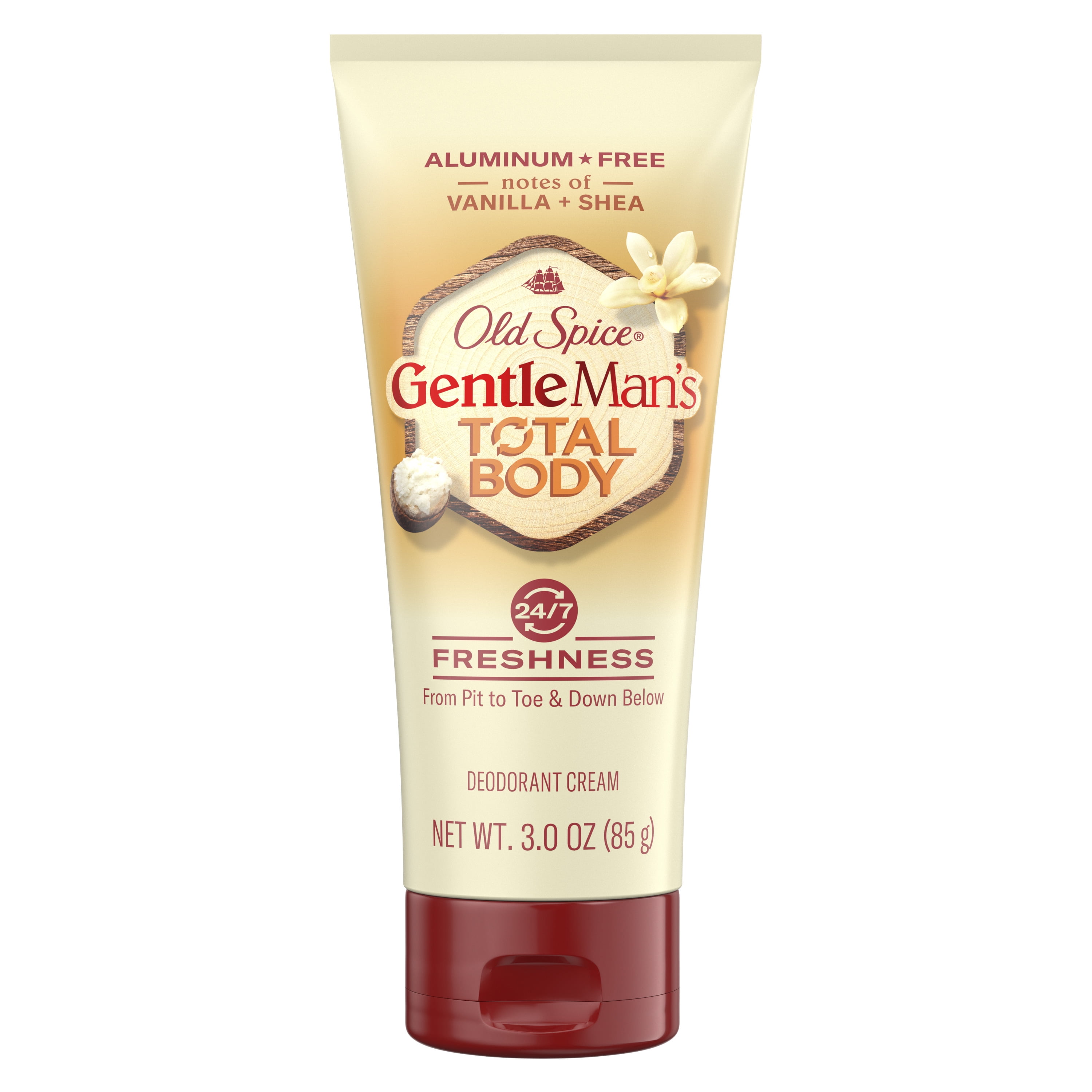 Old Spice GentleMan's Blend Total Body Deodorant, Vanilla + Shea