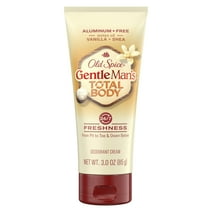 Old Spice GentleMan's Blend Total Body Deodorant, Vanilla + Shea, Aluminum Free Deodorant Cream, 3 oz