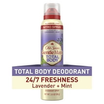 Old Spice GentleMan's Blend Total Body Deodorant for Men, Lavender Mint, Aluminum Free Spray, 3.5 oz