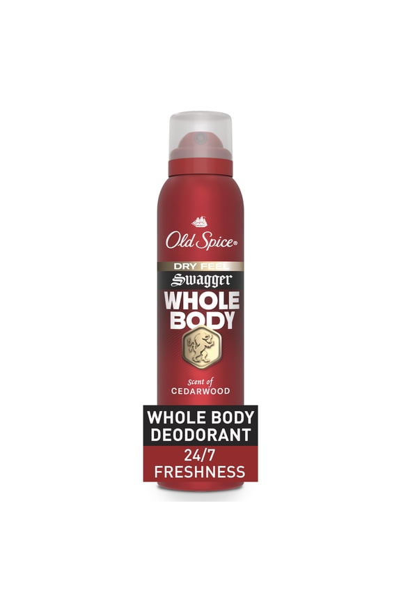 Whole Body Deodorant Spray, Swagger, 3.5oz