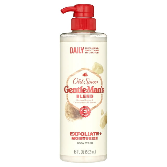 Old Spice Gentleman's Blend Exfoliating Body Wash, Brown Sugar & Cocoa