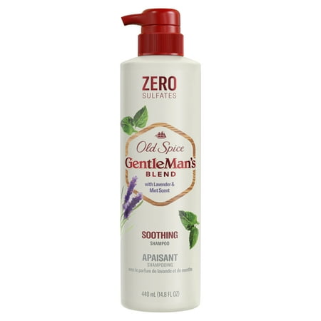 Old Spice Gentleman's Blend Soothing Men's Shampoo with Lavender & Mint Scent, 14.8oz 440mL