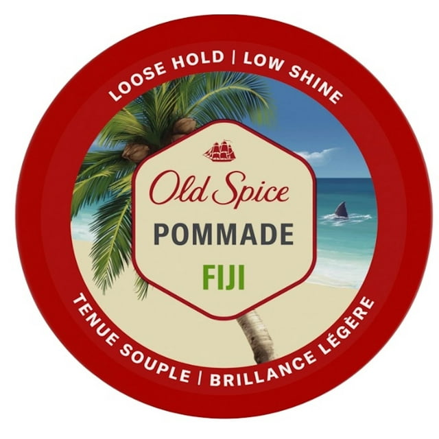 Old Spice Hair Styling Fiji Pommade, Flexible Hold Low Shine, 2.22 oz (Pack of 6)