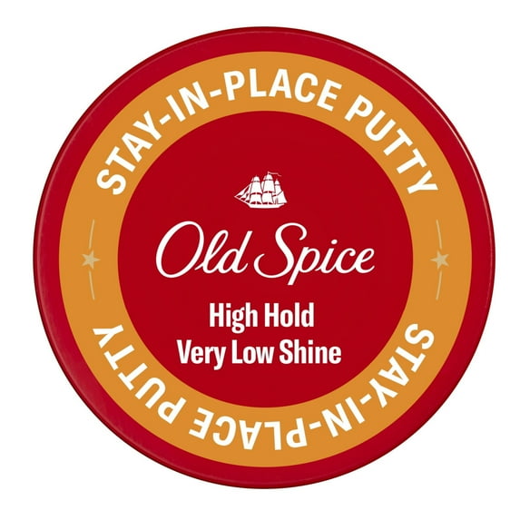 Old Spice Hair Styling Putty for Men, High Hold, Matte Finish, All Hair Types, 2.2 oz