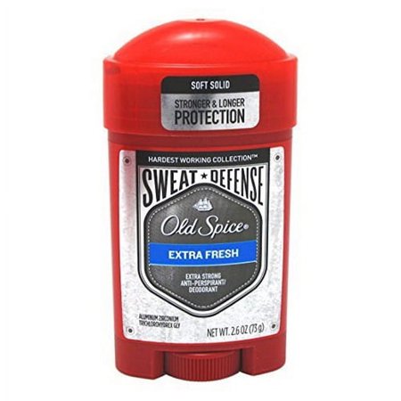 Old Spice Hardest Working Collection Deodorant, Extra Fresh, 2.6 oz, 3 Pack