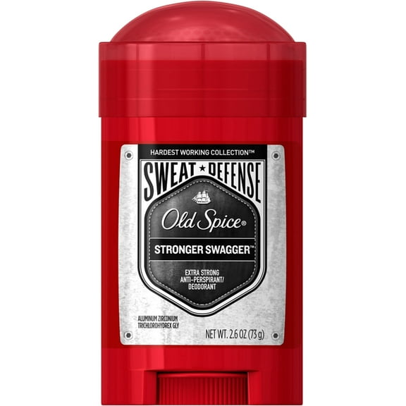 Old Spice Hardest Working Collection Sweat Defense Anti-Perspirant & Deodorant, Stronger Swagger 2.60 oz (Pack of 4)