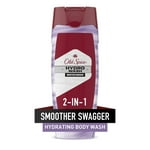 Old Spice Moisturizing Body Wash for Men, Hydro Wash, 2-in-1 Long Lasting Scent & Deep Hydration, 24/7 Shower Fresh, Smoother Swagger Scent, 16 oz