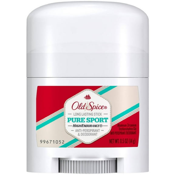 Old Spice High Endurance Anti-Perspirant Deodorant Invisible Solid, Pure Sport 0.50 oz (Pack of 2)