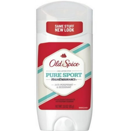 Old Spice High Endurance Anti-Perspirant & Deodorant, Pure Sport 3 oz (Pack of 2)