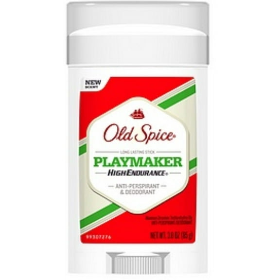 Old Spice High Endurance Antiperspirant & Deodorant Invisible Solid, Playmaker 3 oz (Pack of 2)