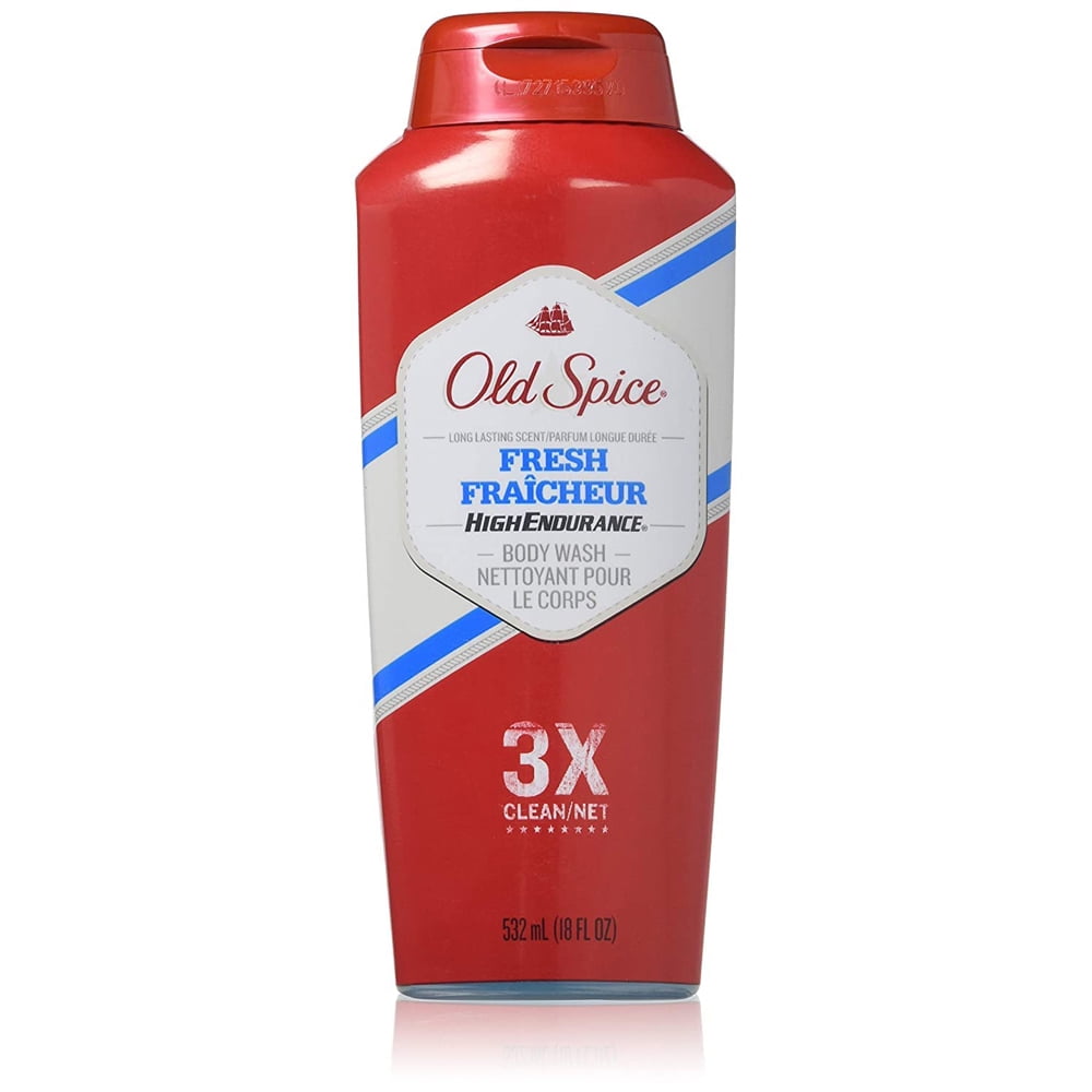 Old Spice High Endurance Body Wash for Men, Fresh Scent, 18 FL OZ (532 mL)