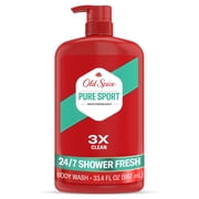 Old Spice High Endurance Body Wash for Men, Pure Sport Scent, 33.4 fl oz