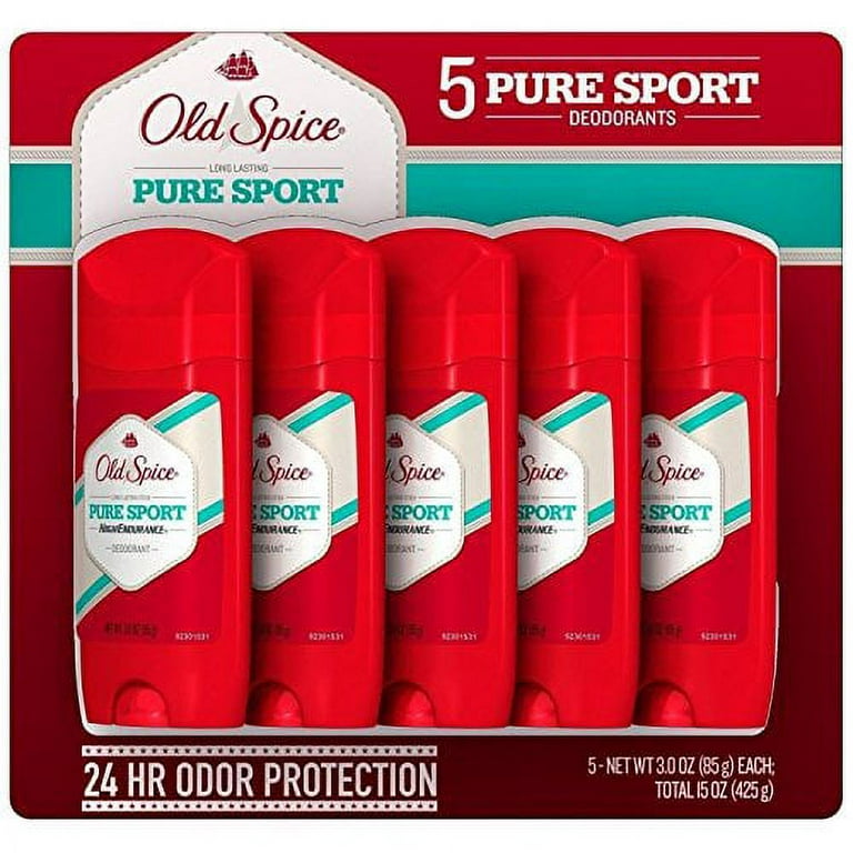 Old Spice High Endurance Deodorant, Pure Sport, 85g 5 Piece Old Spice High Endurance Deodorant, Pure Sport, 85g 5 Piece