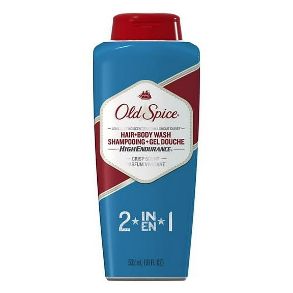Old Spice High Endurance Unscented Hair And Body Wash, 18 Oz, 2 Pack