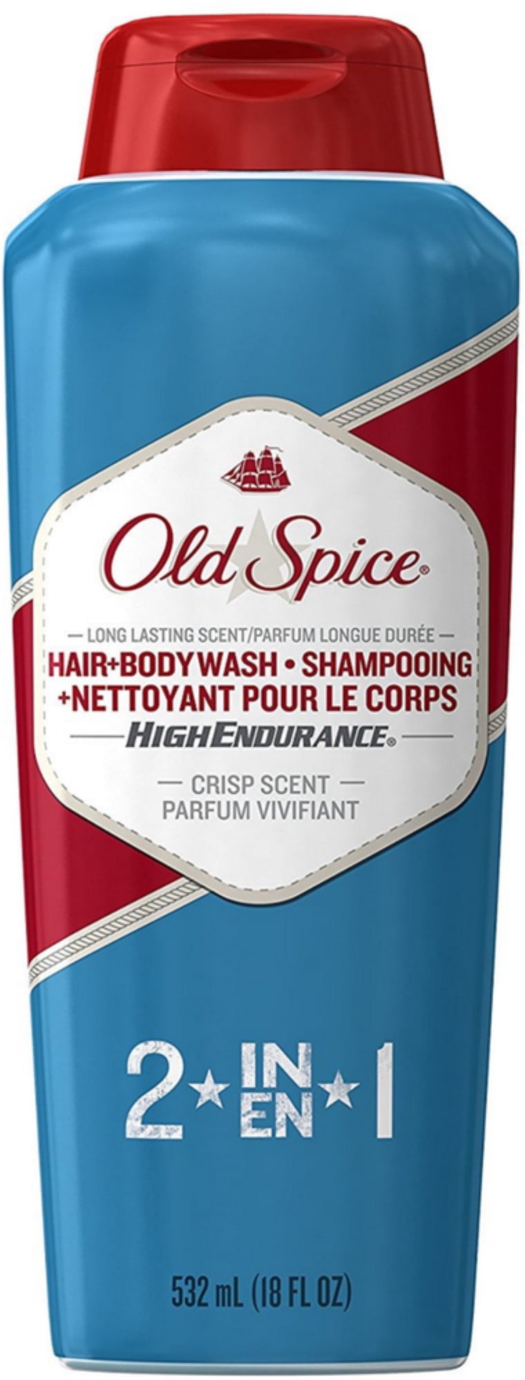 Old Spice High Endurance Hair & Body Wash 18 oz (Pack of 3)