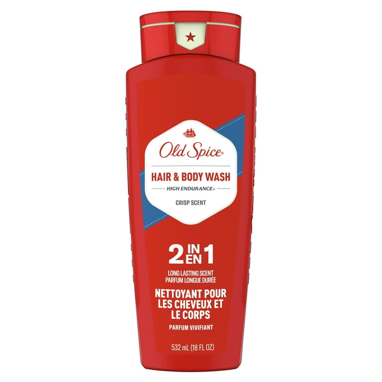 Old Spice High Endurance Men's Body Wash, Crisp Scent, 18 FL
