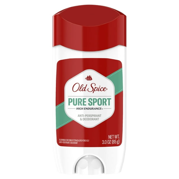 Old Spice Pure Sport High Endurance Invisible Solid Antiperspirant Deodorant for Men, 3 oz