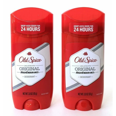 Old Spice High Endurance Original Scent Deodorant for Men - 3 oz/85g, 2 Pack