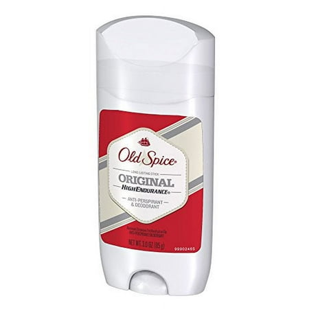 Old Spice High Endurance, Original Scent Men's Anti-Perspirant & Deodorant 3 Oz (Pack of 6)