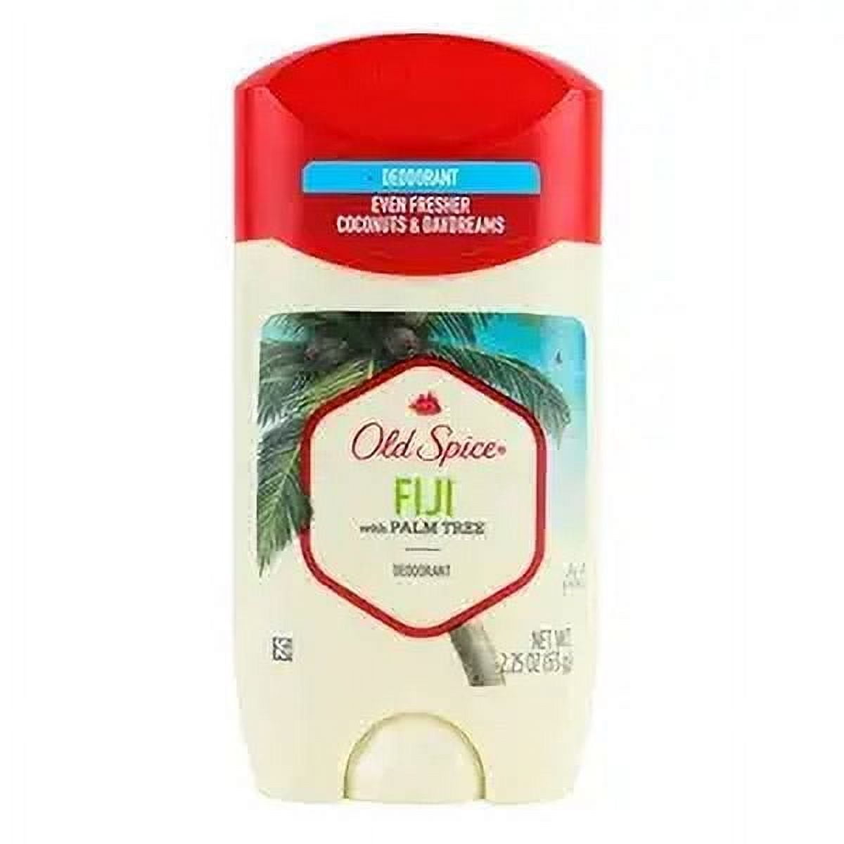 Old Spice Invisible Solid Antiperspirant Deodorant for Men Fiji with Palm Tree Scent Inspired by Nature, 2.25 oz
