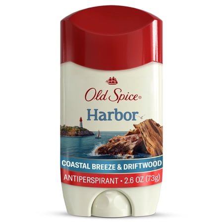Old Spice Deodorant for Men, Antiperspirant, Harbor-Coastal Breeze + Driftwood, 24/7 Sweat Protection, 2.6 oz