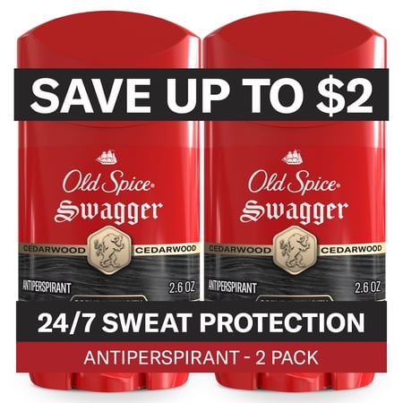 Old Spice Invisible Solid, Antiperspirant Deodorant for Men, Stick, Swagger, 2.6 oz (2 Pack) price history and forecast - Old Spice 00012044039625