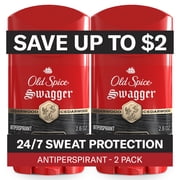 Old Spice Antiperspirant Deodorant for Men, Invisible Solid, Swagger, 2.6 oz, 2 Pack